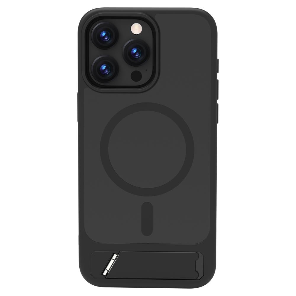 LEREACH Le-Chic Series For iPhone 15 Pro Max Case Compatible with MagSafe Kickstand TPU+PC Phone Cover