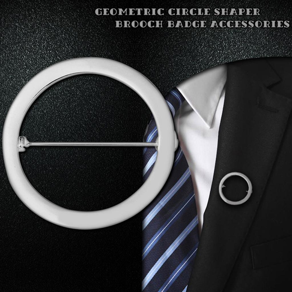 Elegant Safety Cardigan Clasp Round/Heart Shaped Brooch Smooth Alloy Badge Accessory for Women Clothing Accessories