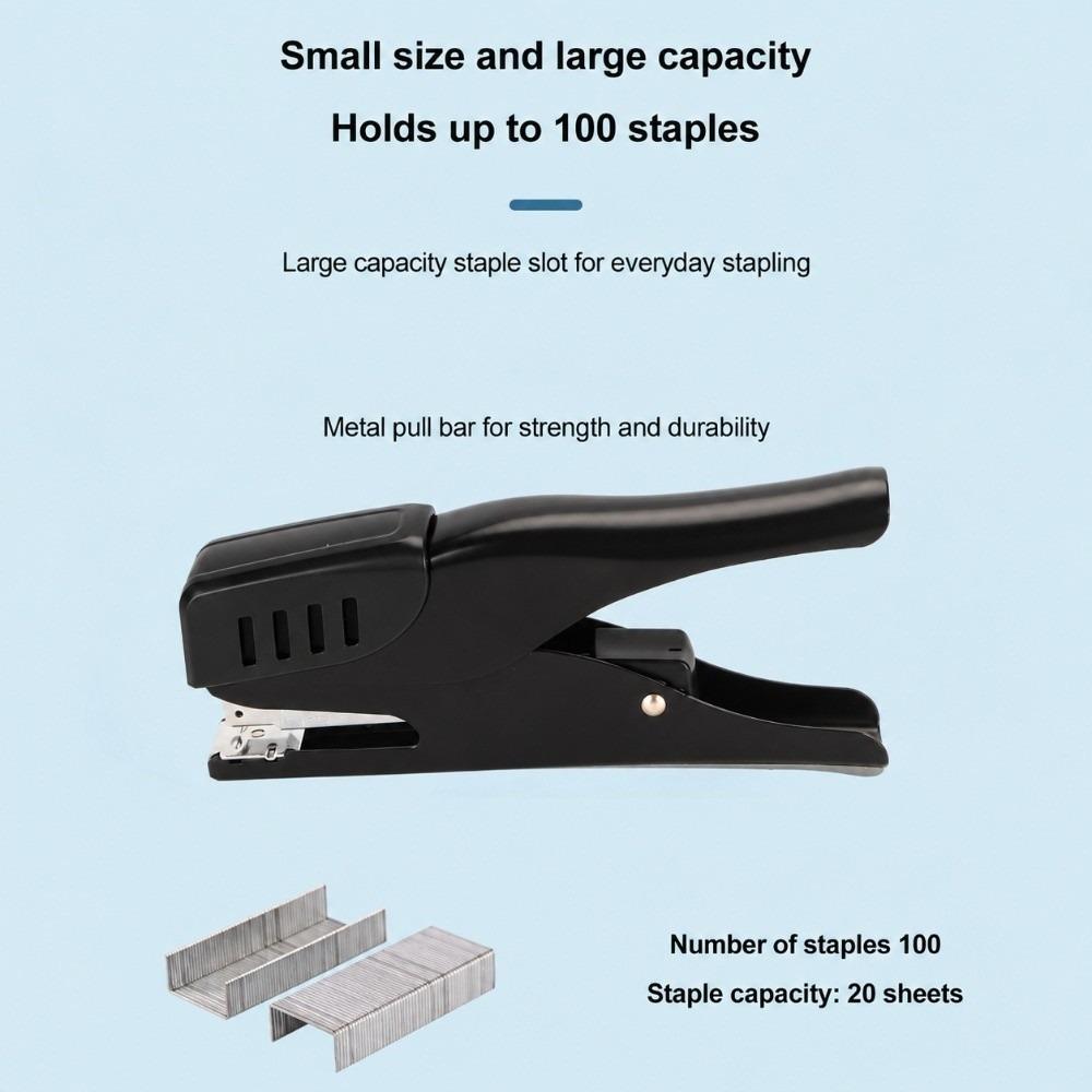 25 Sheet Capacity Plastic Shell Hand Stapler Metal Stapling Head Desktop Binder Business Staff Use