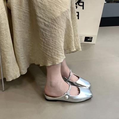 Xiaoxiang сумка высокой стоимости тапочки женские летние для улицы 2025 новые универсальные юбка темперамент без каблука полутапочки