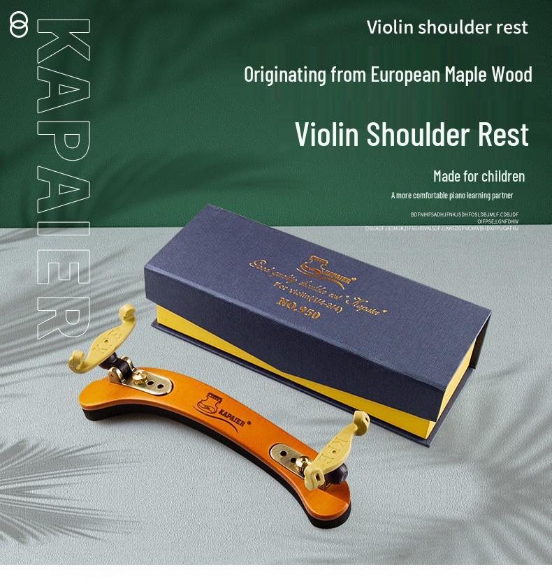 KPE Adjustable Violin Shoulder Rest for 4/4 Violins - Height & Length Adjustable Pad