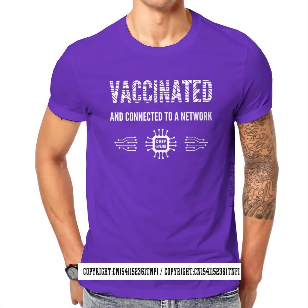 Футболка Connected Network Survived And Vaccinated, винтажная мужская футболка в стиле гранж размера плюс с круглым вырезом, топ в стиле Харадзюку, уличная одежда унисекс