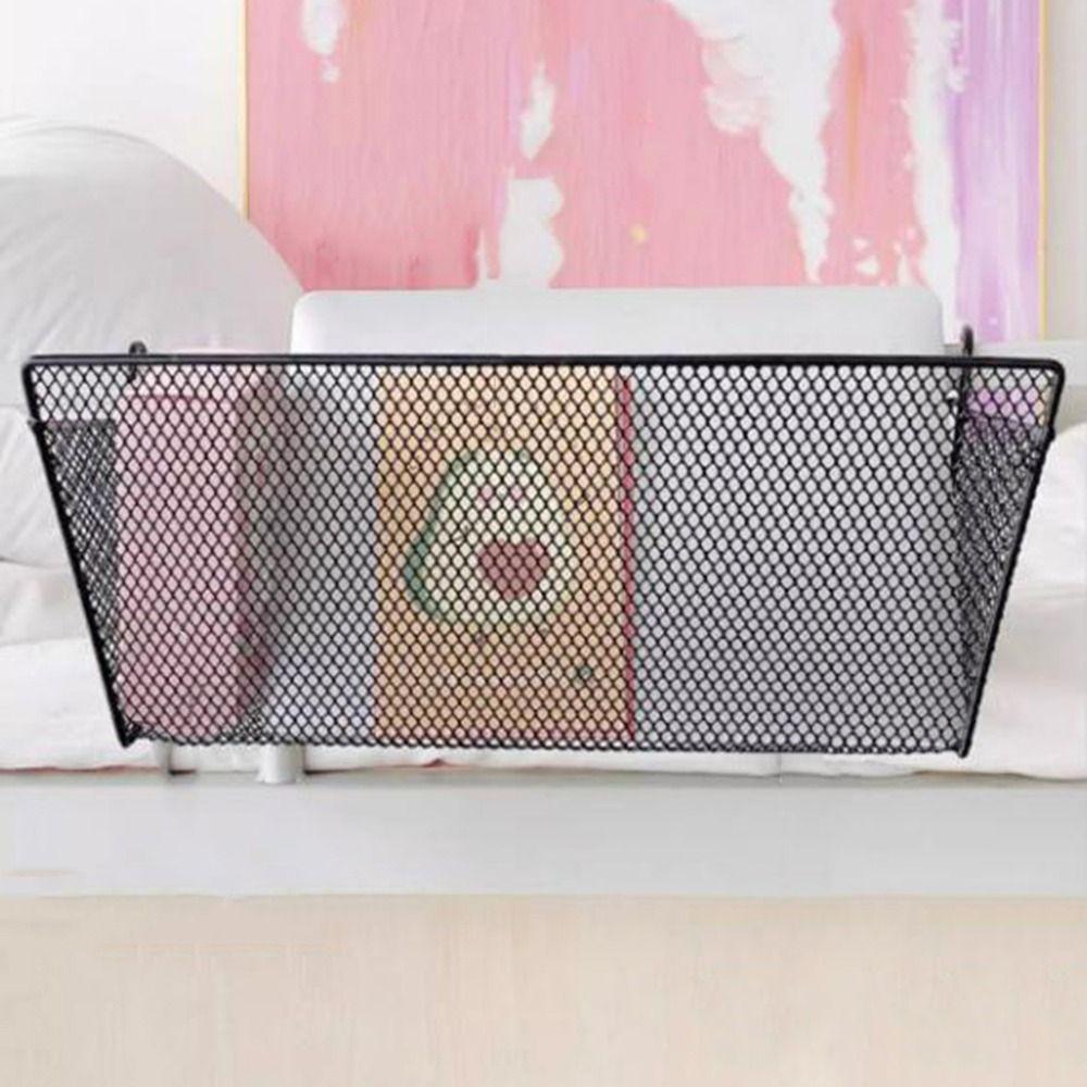 Space Saving Sundries Storage Basket Heavy-Duty Metal Organizer Bedside Organizer Dormitory Use