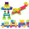 Plastic Building Blocks Toy For Kids With Large And Small Pieces For Brain Development And Hand Eye Coordination