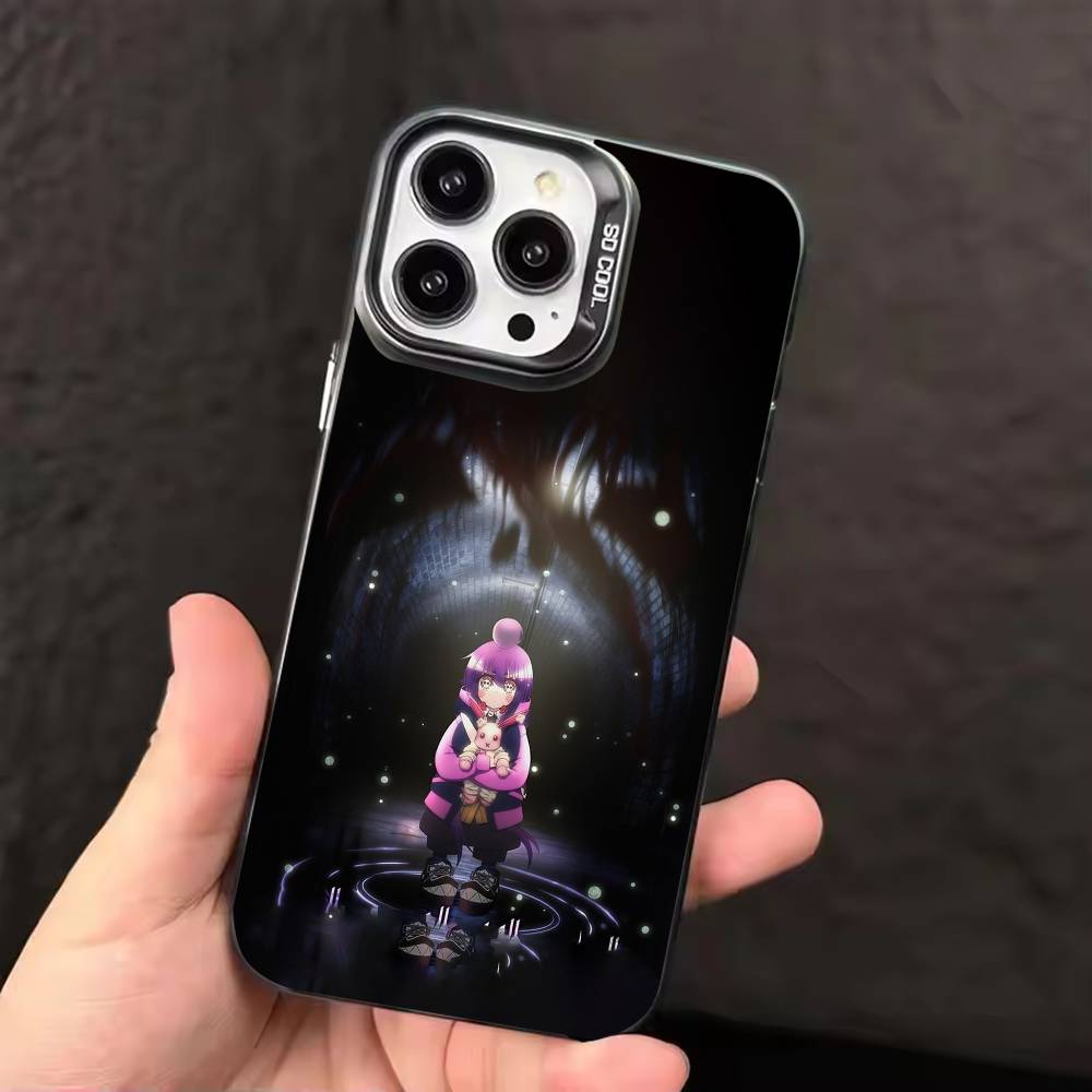 DARK GATHERING Аниме Чехол для телефона Для iPhone 17 16 15 14 13 12 11 Pro Max Plus Серебристый конфетный Матовый чехол