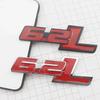 vplrc1 3D Metal 6.2L Logo Car Rear Boot Trunk Emblem Badge Sticker For Ford Raptor F150 Hummer H2 Chevrolet C7 Camaro Dodge Challenger