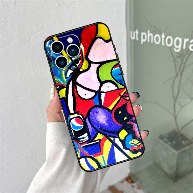 Пикассо Абстрактная Картина Силиконовый Мягкий Чехол Для iPhone 17 Air 11 14 15 16 Pro Max 13 12 Mini 16 Plus 16e Задняя Крышка
