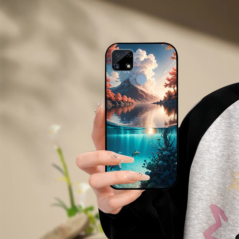 Silicone Phone Case For Realme C25s C25 Cover Painted Soft For Realme C25 C25S C21 C21Y C25Y Phone Case RealmeC25s C 25 s Funda