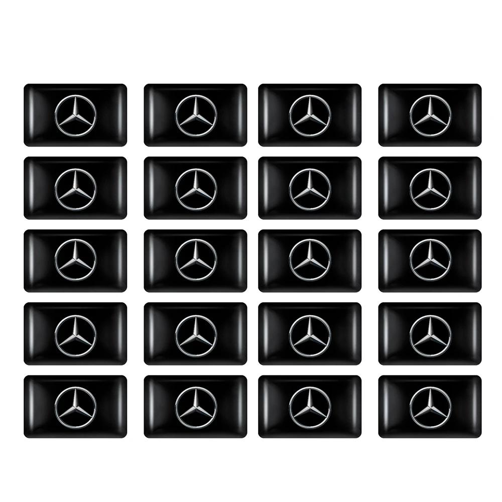 Автомобильная наклейка 2025 Горячая Для Benz 10/20/50 шт. Автомобильный стайлинг 3D Эпоксидные наклейки Декоративные наклейки для салона Авто для Mercedes Benz AMG Cl