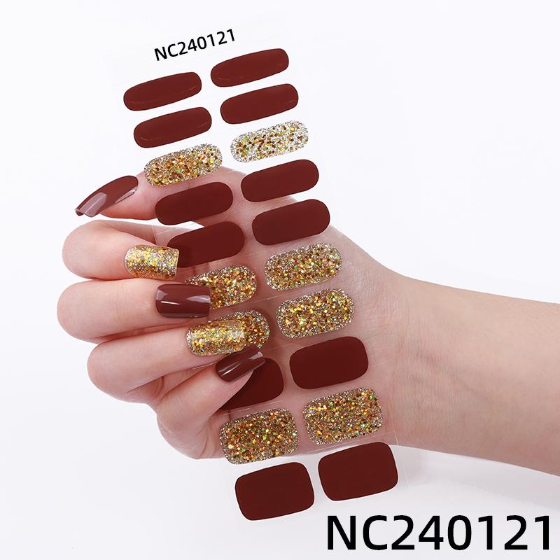 2025 New Trend Custom UV Gel Nail Polish Sticker Spring Design DND Gel Polish Wraps Plastic 2D Type