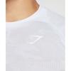 Gymshark Geo Seamless T shirT whiTe lighT Grey A5a2d Wbdz