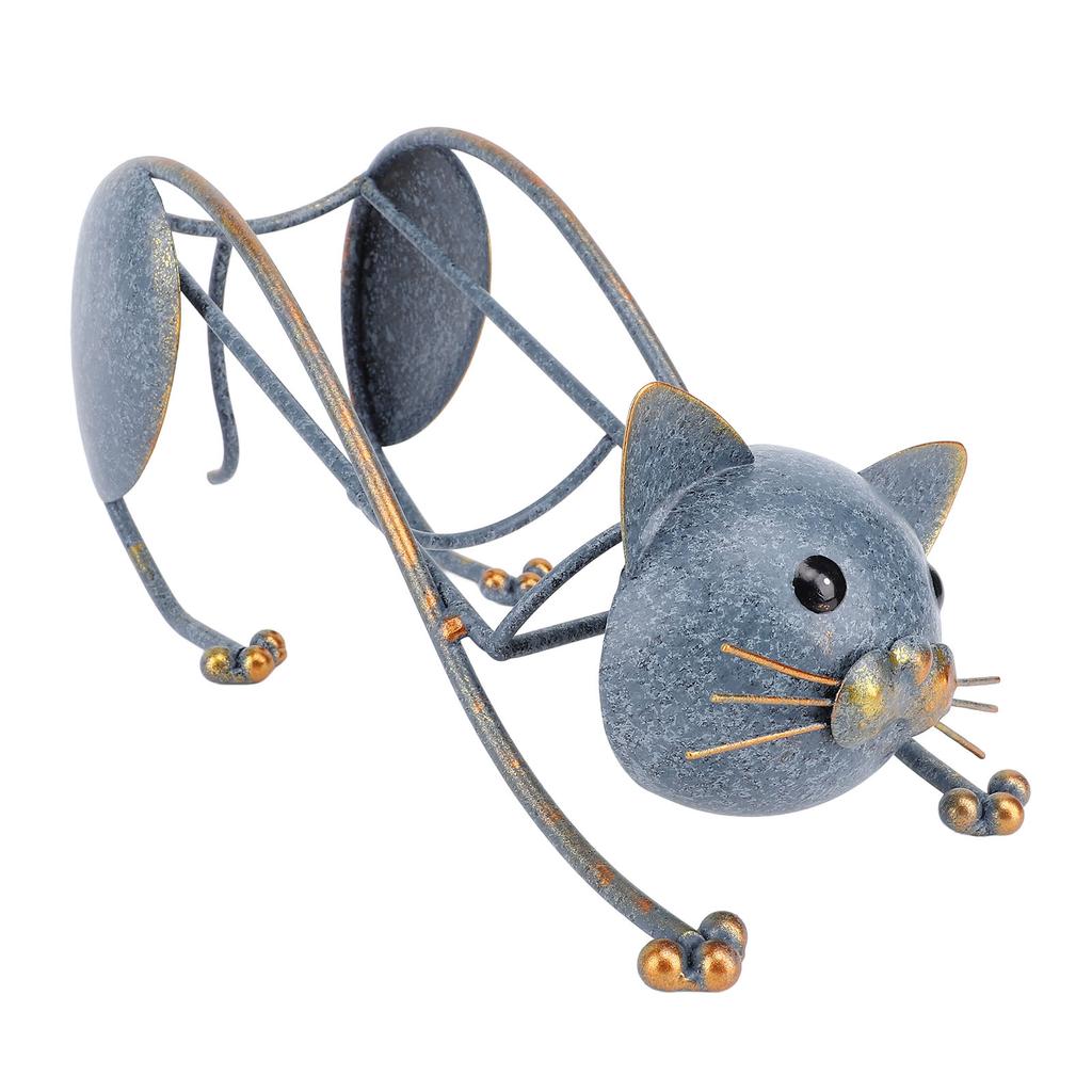 Cat Wine Holder Iron Multifunctional Fine Workmanship Tabletop Decor Wine Rack for Kitchen