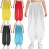 Children Martial Arts Suit Kung Fu Performance Costume Elastic Waistband Comfort Pants for Boys Girls Tai Chi Wing Chun