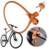 Anti-Theft Dog Bike Lock with 2 Cookie Keys Cartoon Bicycle Lock Creative Silicone Covered Bike Lock for Bike Helmet Door