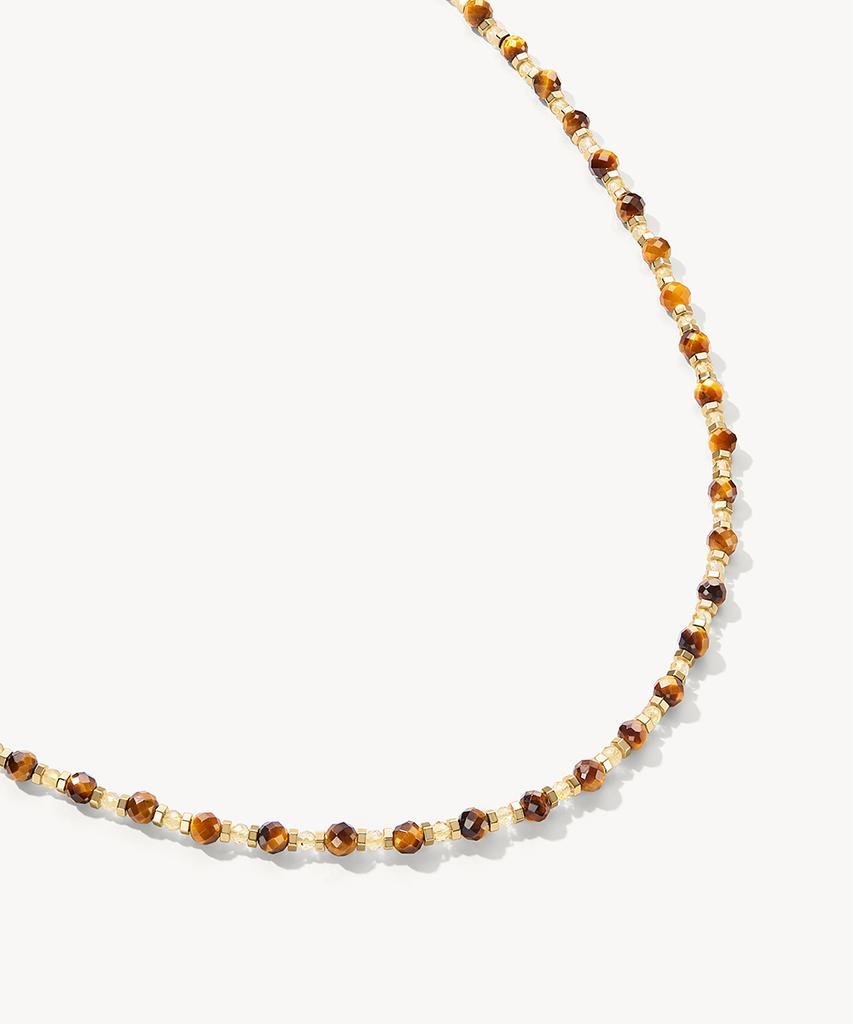 Lola Rose Heliocentric Tiger Eye Citrine Bead Women'S Necklace
