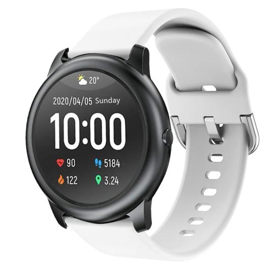 Ремешок для часов, устойчивый к поту, с застежкой, спортивный, сменный, дышащий, гальванизированный ремешок для часов для Xiaomi Haylou