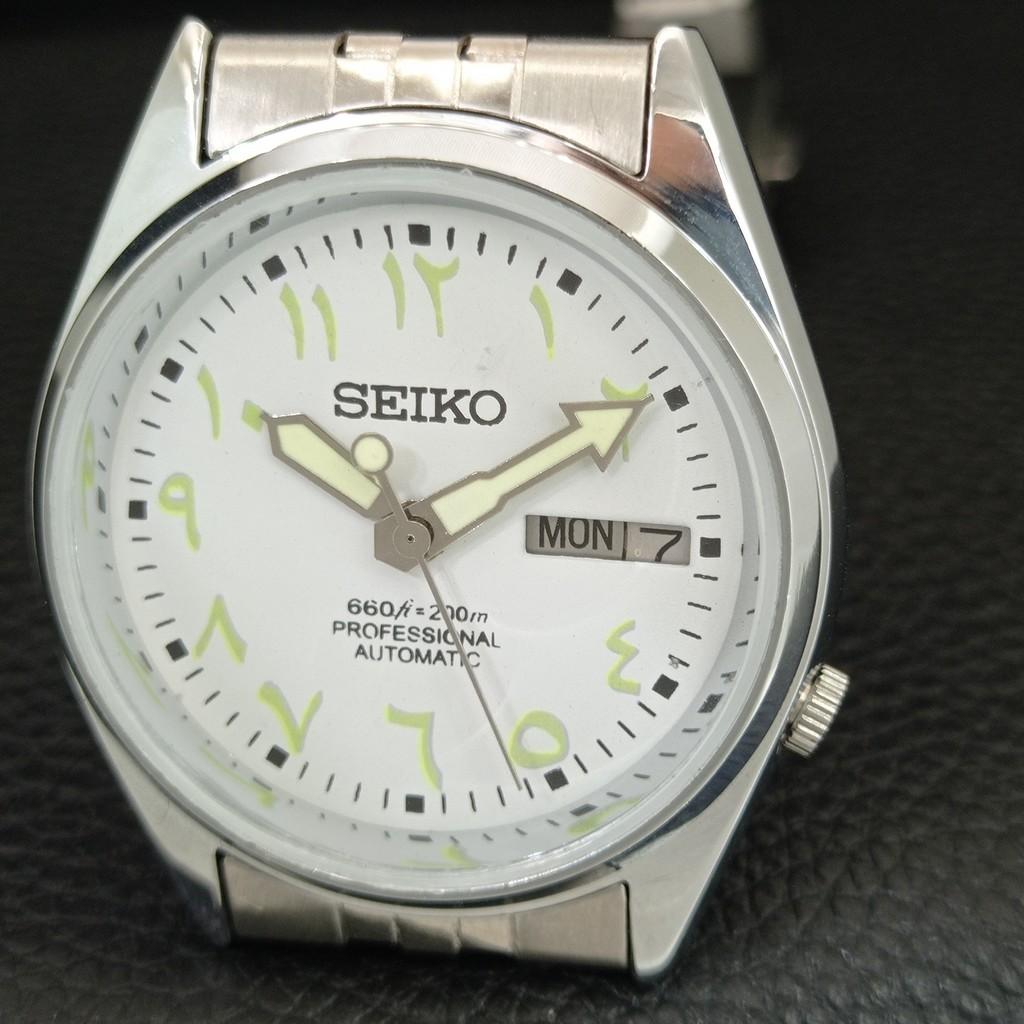 ВИНТАЖНЫЕ ОТРЕМОНТИРОВАННЫЕ МУЖСКИЕ АВТОМАТИЧЕСКИЕ ЧАСЫ SEIKO 7009A ЯПОНИЯ БЕЛЫЙ ЦИФЕРБЛАТ a445969-1