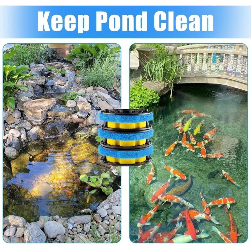 Многоцелевой сменный губчатый фильтрующий материал для фильтра CPF-250 CPF-180, фильтрующий материал для напорного прудового фильтра, прост в использовании