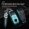 Однотонный чехол-брелок из цинкового сплава для Mercedes Benz, оболочка-крышка для брелока, CLS GLA GLB GLC A C E Класс GLE W177 W247 W205 W213 H247