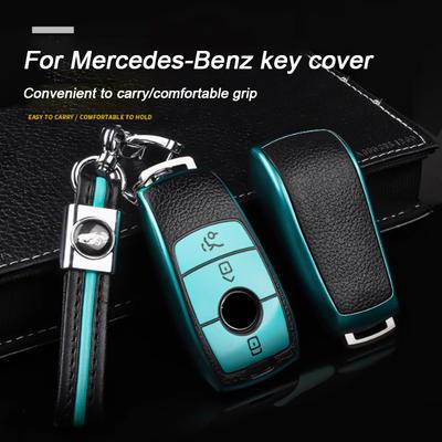 Однотонный чехол-брелок из цинкового сплава для Mercedes Benz, оболочка-крышка для брелока, CLS GLA GLB GLC A C E Класс GLE W177 W247 W205 W213 H247