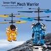 Управляемый жестами индукционный летающий робот-воин-меха для детей