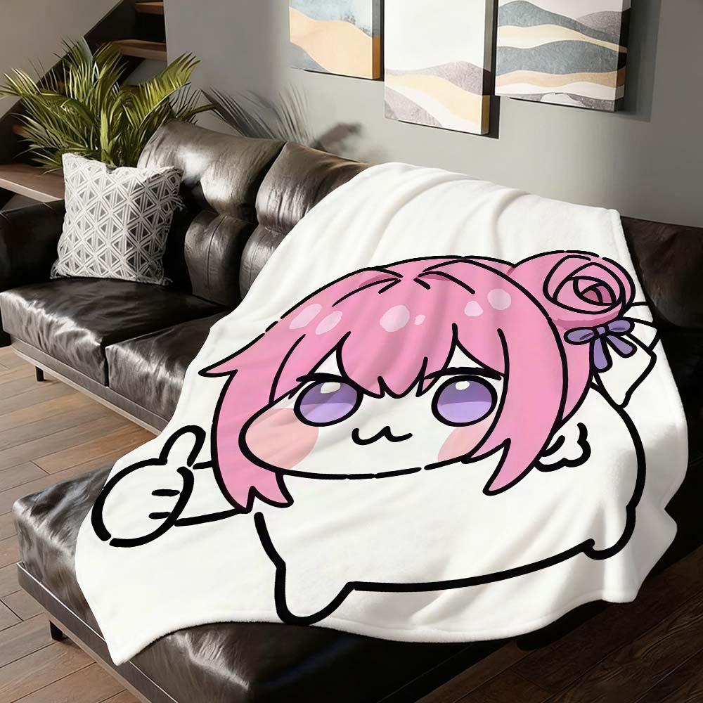 Cartoon cute N Nikke D DOROS Blanket For Sofa Office Bed Plane Travel Sleep Read Relax Camping Soft And Warm
