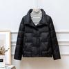 Autumn and Winter Lightweight Down Jacket Women's Casual Lapel Stand-up Collar Short Bread Jacket