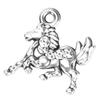 100pcs Perforated Horse Pendant Silver Horse Keychain Pendant DIY Jewelry Supplies  Earring Making