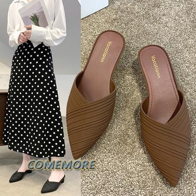 Женские тапочки Мюли Тапочки на высоком каблуке Сандалии Шлепанцы Шлепанцы с острым носком Туфли для вечеринок Женские дизайнерские сандалии Пляжная обувь