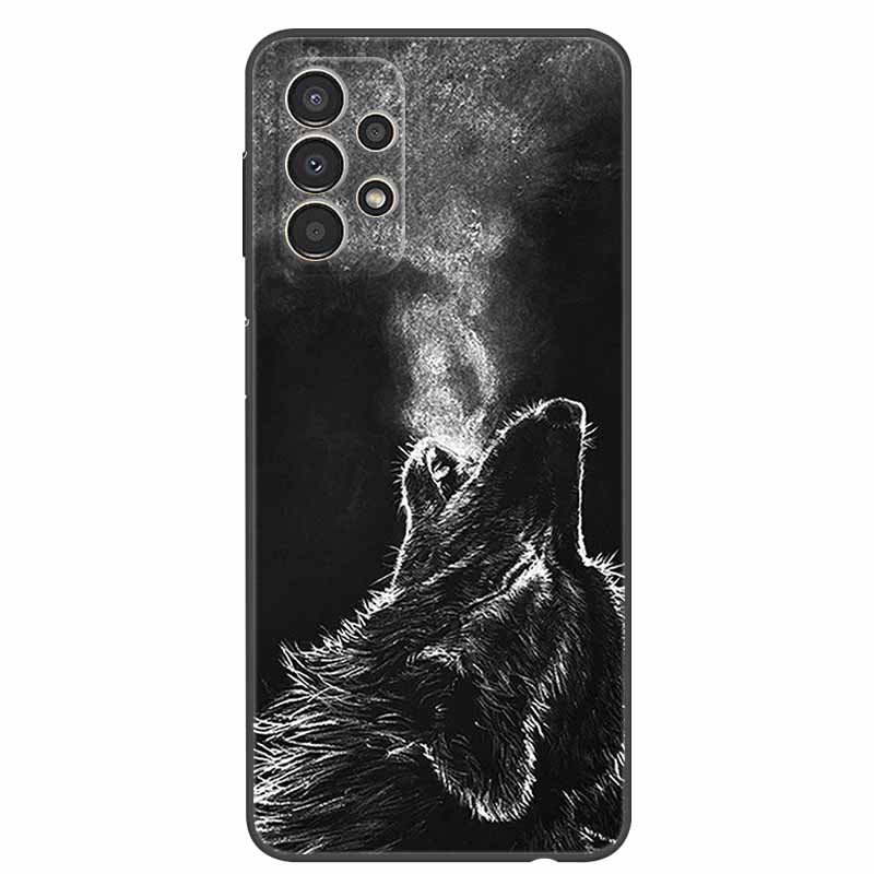 Для Samsung A13 4G чехол A135F мультфильм мягкий силиконовый волк телефон задняя крышка для Samsung Galaxy A13 4G чехлы лев Fundas A 13 2022