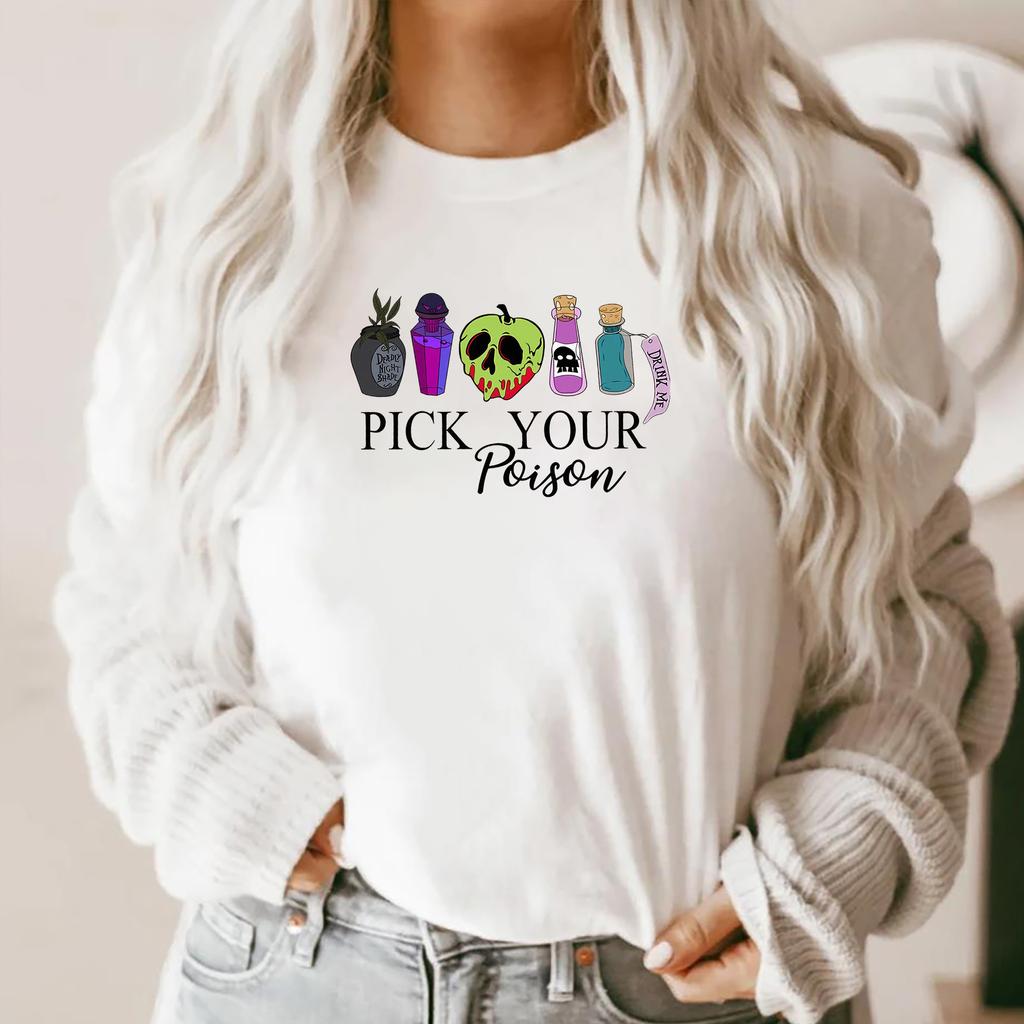 Pick Your Poison Shirt Villain T-Shirt Kuzco Poison Shirt Poison Apple Shirt Holiday Halloween Shirt Halloween Family Gift