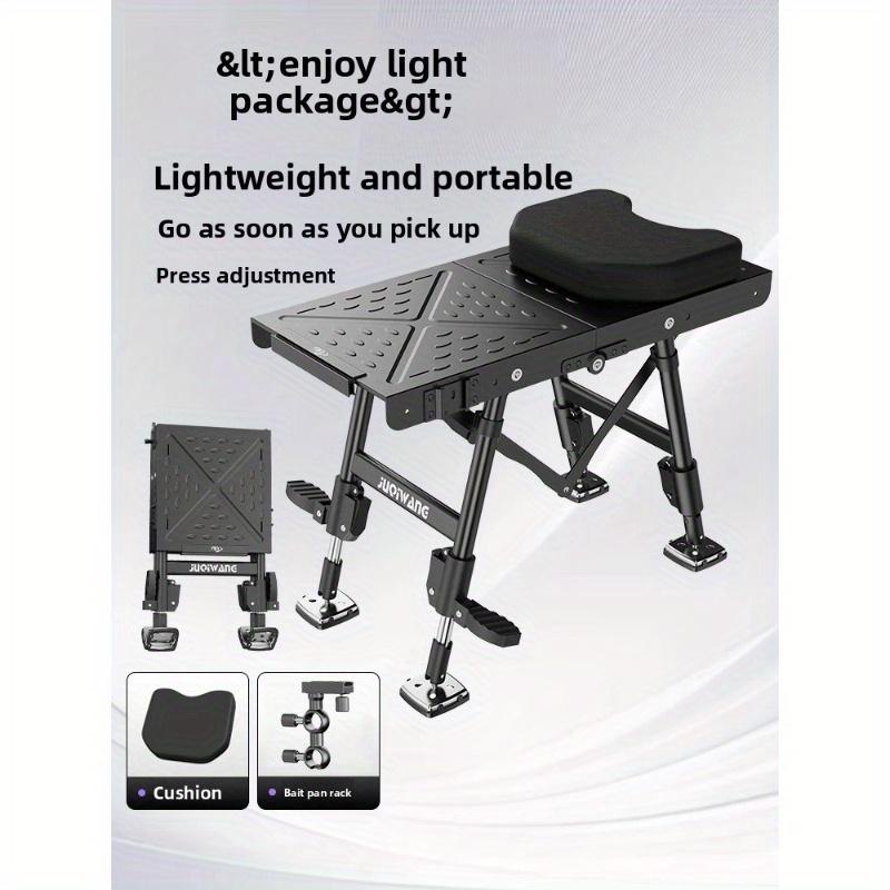 2025 Новая Ультралегкая Телескопическая Складная Многофункциональная Утолщенная Платформа для Рыбалки из Алюминиевого Сплава Маленькая Подставка для Рыбалки