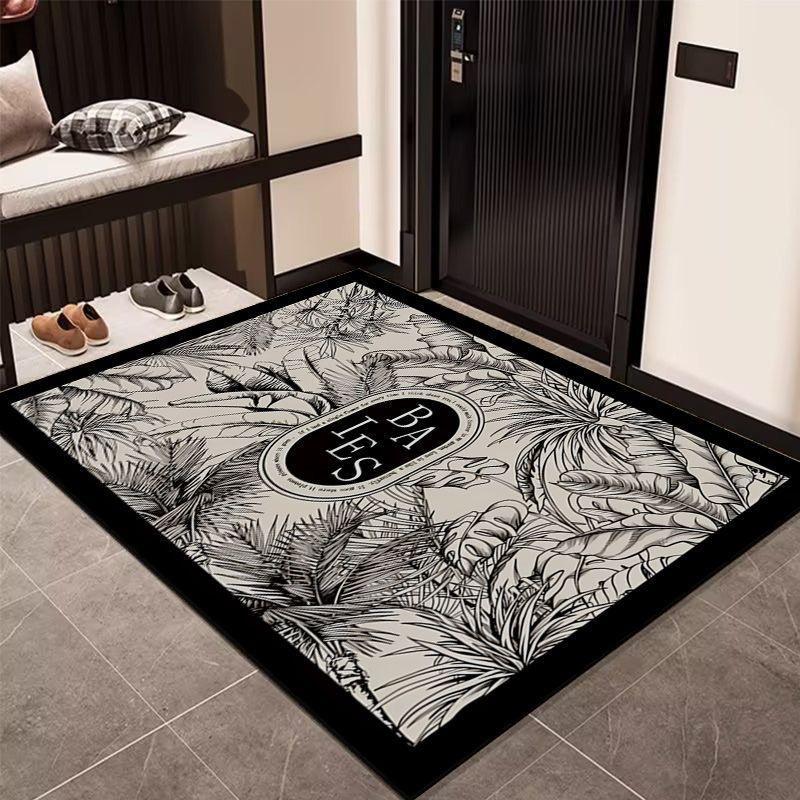 Коврик для ванной из диатомита - толстый, впитывающий и быстросохнущий с нескользящей резиновой основой для входа в ванную комнату