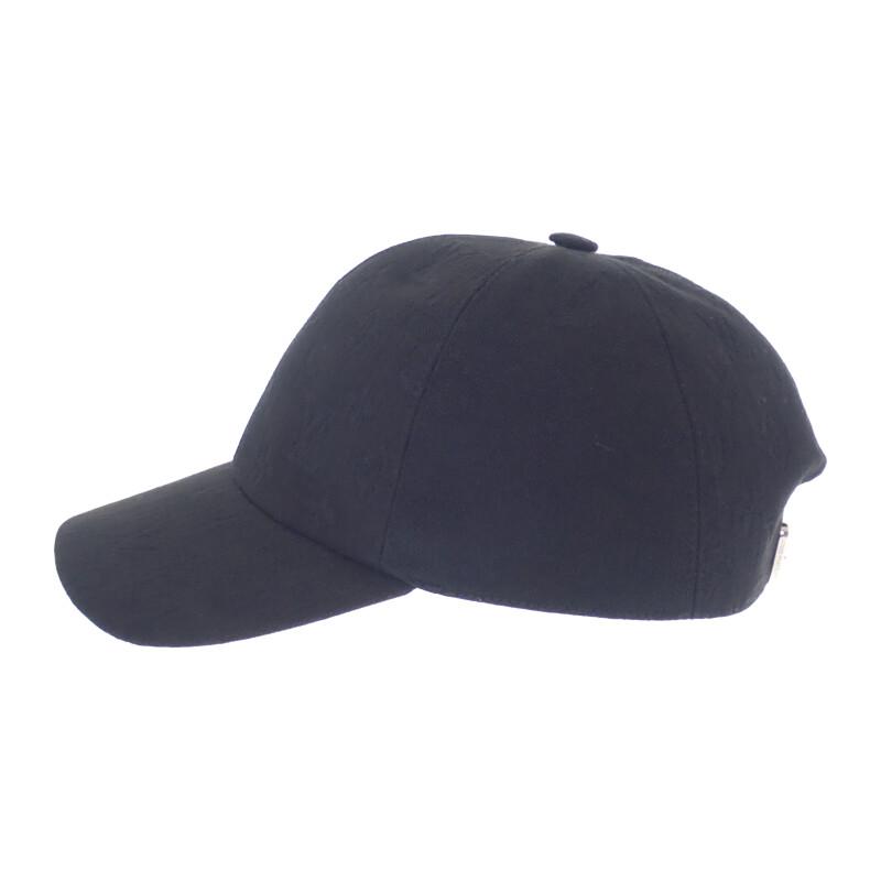 LOUIS VUITTON  M76585 cap black cotton/leather mens