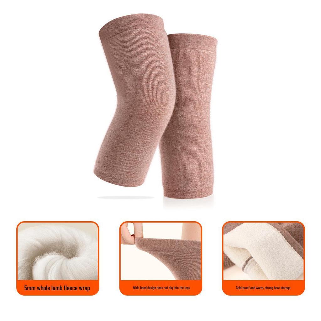 Universal Thickened Wool-Blend Knee Pads for Cold Weather - Unisex