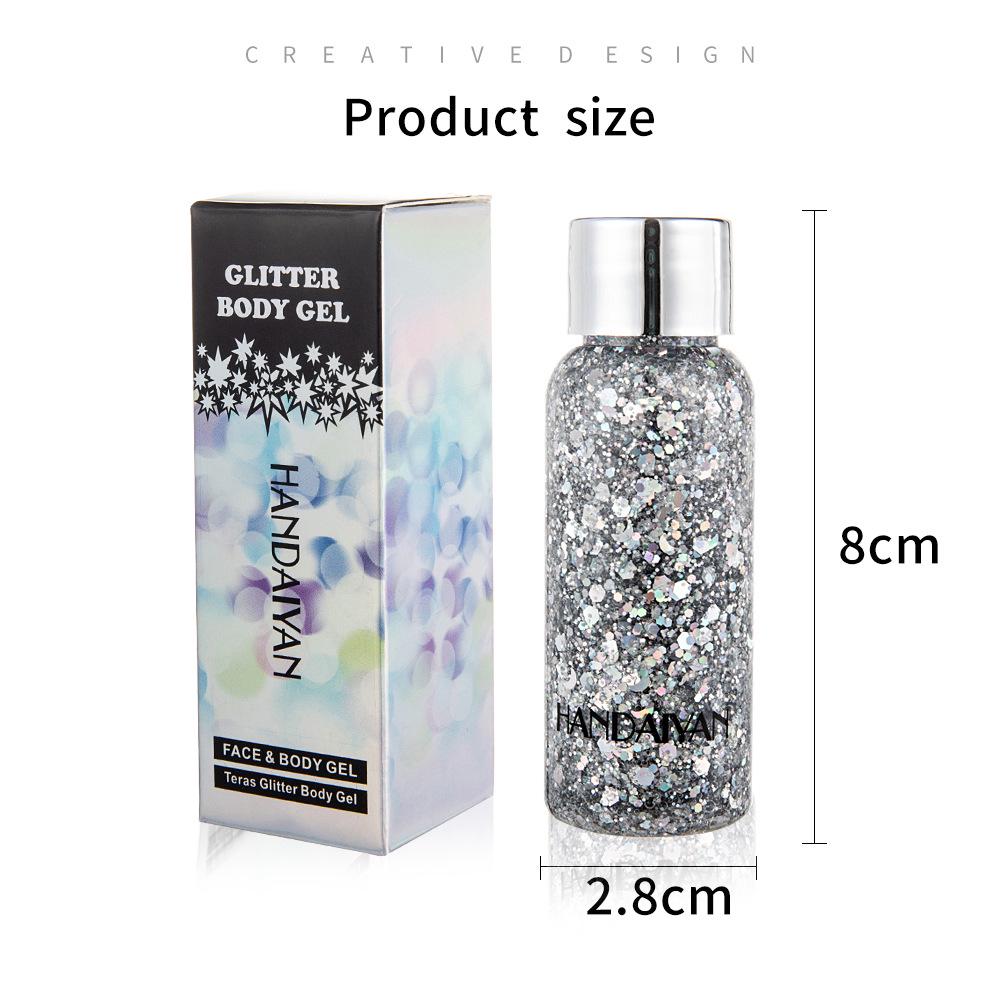 Eye Glitter Nail Hair Body Face Glitter Gel Art Flash Heart Loose Sequins Cream Festival Glitter Decoration Party Festival