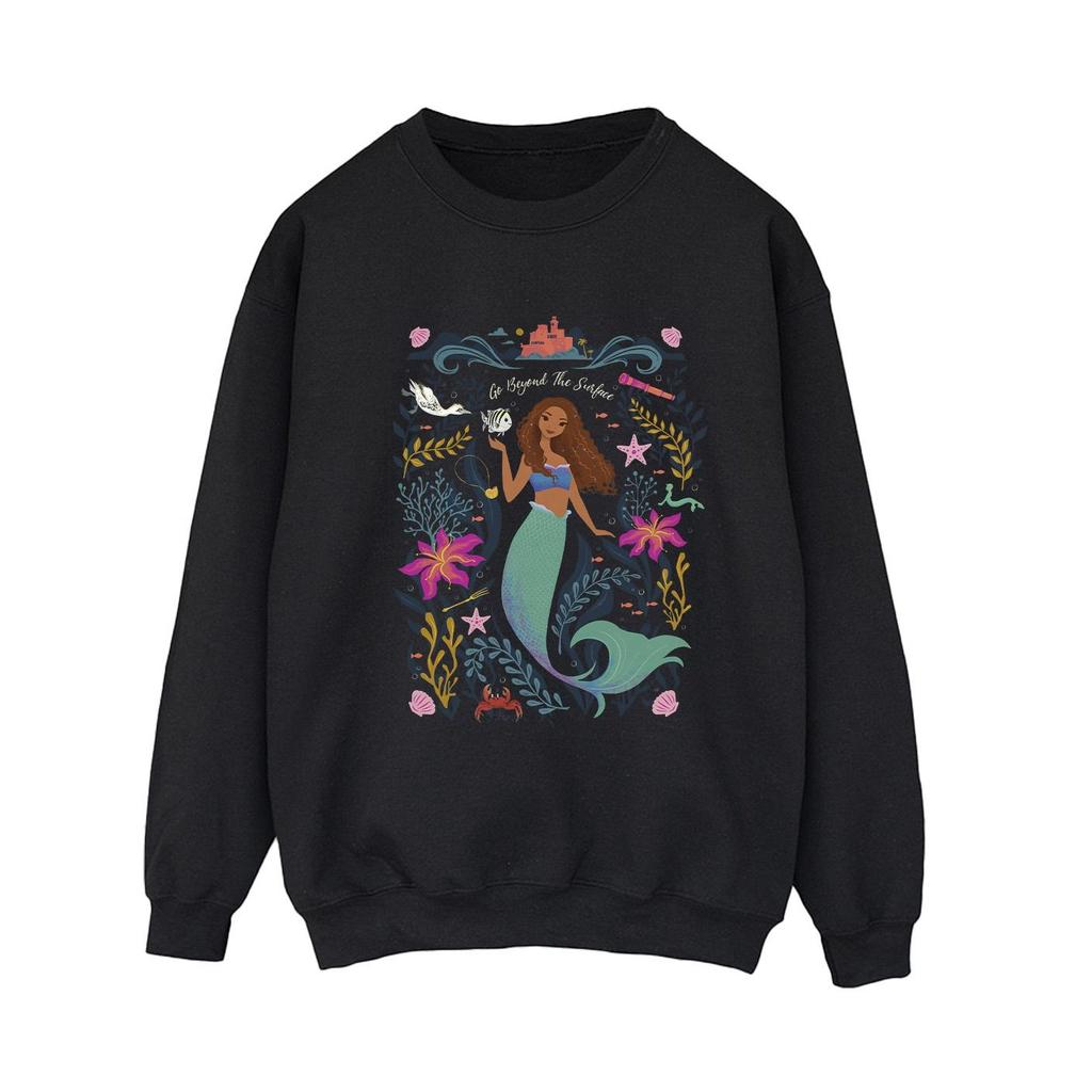 The Little Mermaid Womens/Ladies Go Beyond The Surface Sweatshirt