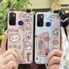 Cute Ring Phone Case For Tecno Camon15/15Air/16S/KD7H/CD6/CD7/Spark5/5Pro Anti-dust Back Cover Wristband Phone Holder