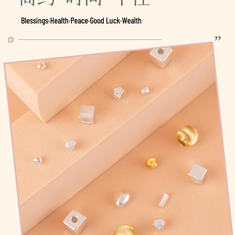 Россыпь бусин из стерлингового серебра 925 пробы для изготовления украшений своими руками: Разделительные бусины для браслетов и ожерелий