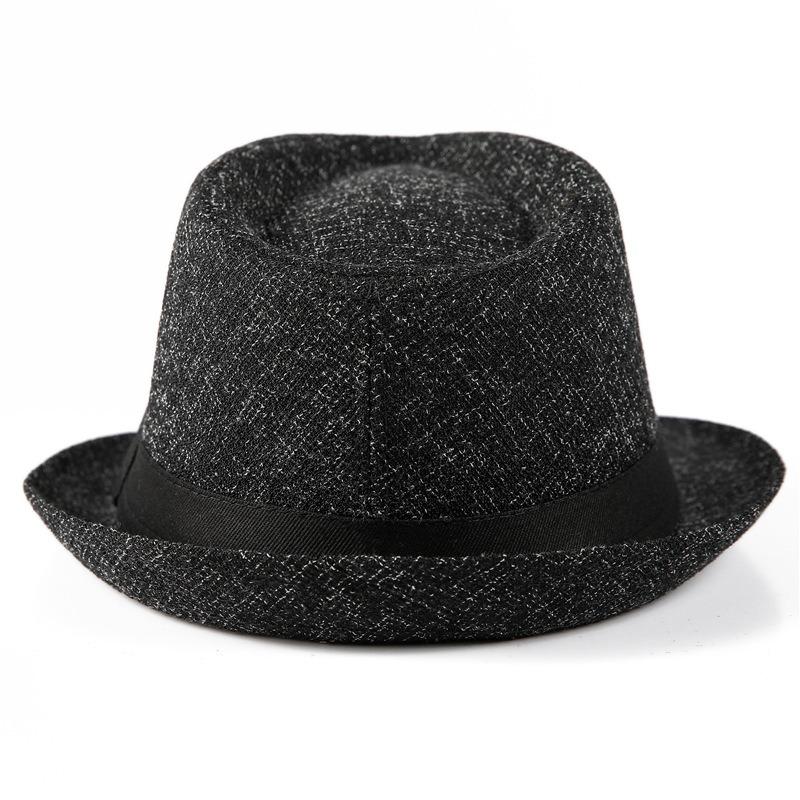 Цилиндр Мужская Винтажная Джазовая Шляпа Весна Лето Осень Шляпа для Костюма Британская Шляпа Джентльмена
