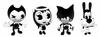 Figures Bendy and the Ink Machine 4 Pcs Set for Children