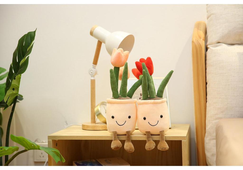 Creative Hobby Bamboo & Cactus Plush Plant Doll Ornament - Multiple Styles