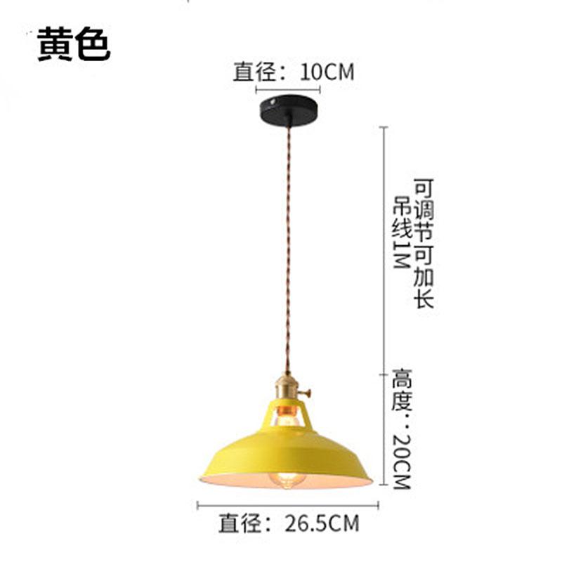 Loft Creative Personality Single-head Iron Retro Industrial Style Restaurant Office Engineering Decorative Lighting Chandelier