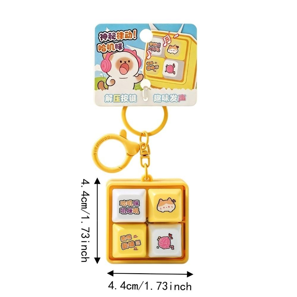 Cartoon Animal Stress Relief Keyring Portable Fidget Bag Pendant Backpack Ornament