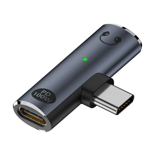 Адаптер USB C на 3,5 мм аудиоразъем с быстрой зарядкой PD 100 Вт, двухпортовый адаптер, универсальный адаптер для наушников
