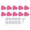 10PCS Rock Climbing Holds PE Ergonomic Comfortable Hand Feeling Climbing Rock Wall Grips for Indoor Outdoor Roseate