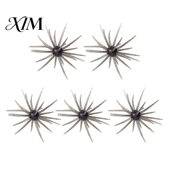 Freshwater Fish Lures 5Pcs Bionic Sea Urchin Lure, 4cm/0.5g, 7cm/1.6g, 9cm/2.8g, 11cm/8.7g Floating Fishing Accessories Artificial Bait, Fuzzy