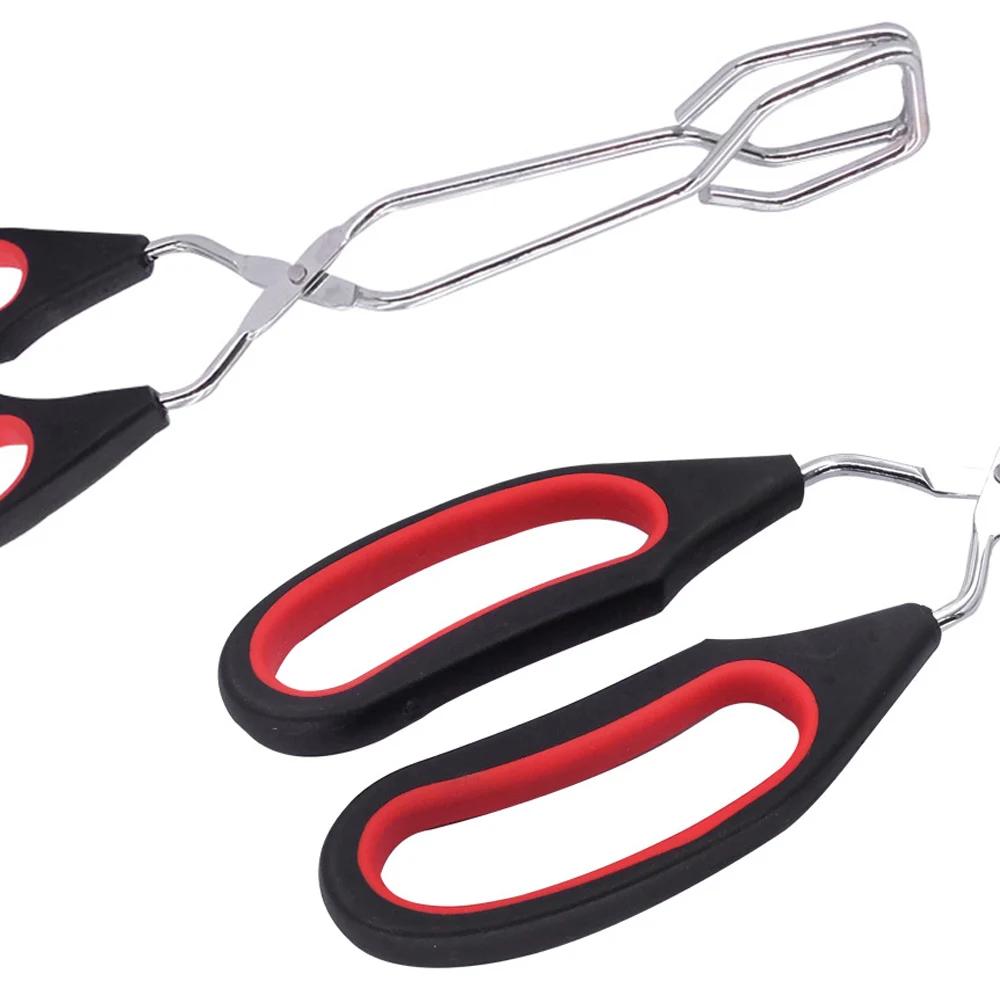 Щипцы для ножниц для барбекю Щипцы для гриля Щипцы для ножниц с длинной ручкой Зажим для салата и угля Зажим для мяса Щипцы для барбекю Кухня