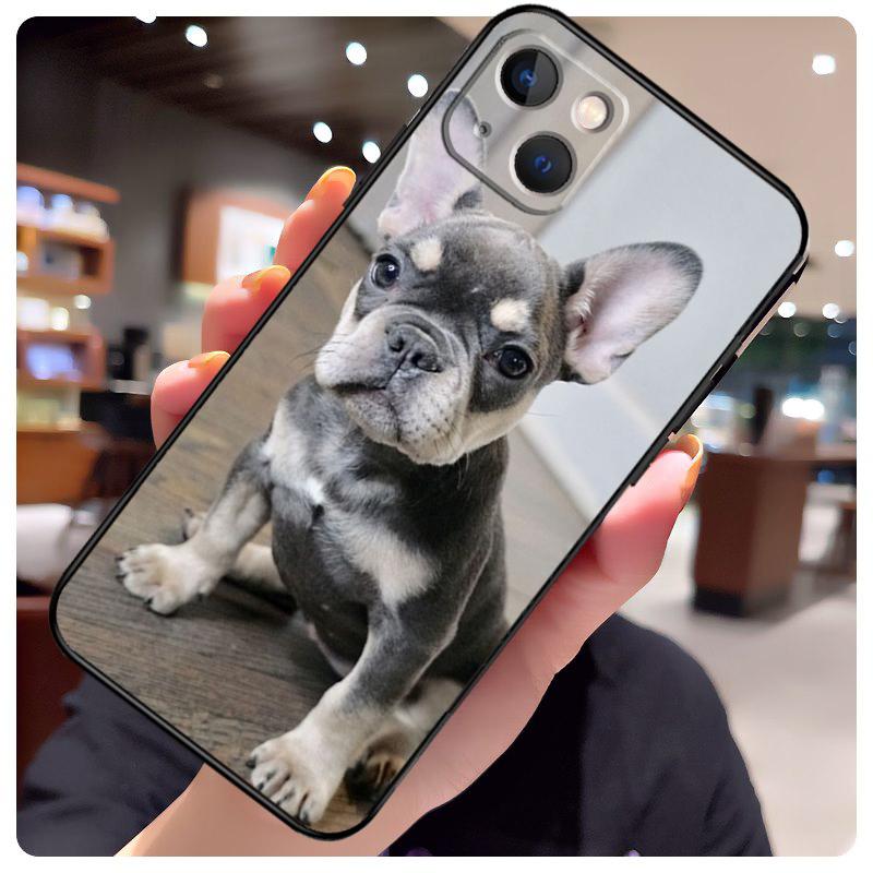 Чехол для iPhone 14 Pro Max 16 15 11 12 13 17 Pro Max mini 15 16 Plus 16e 17 Air с изображением мопса и французского бульдога