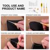 Basic Leather Sewing Tool Leather Working Tool with Sewing Needle Waxed Thread Stitching Awls Leather Repair Set